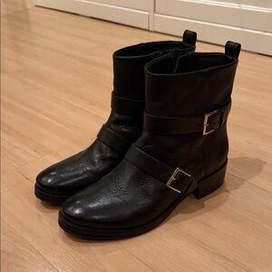 Tory Burch Black Leather Ankle Booties